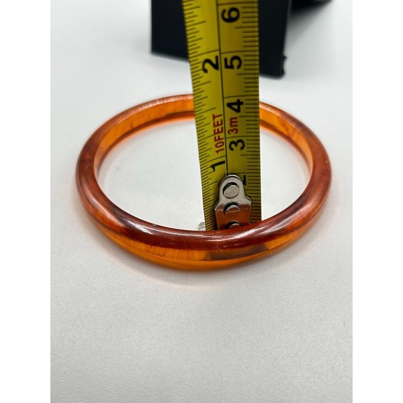 Vintage Apple Juice Bakelite Spacer Bangle Bracelet Collectible Costume Jewelry - Picture 5 of 7